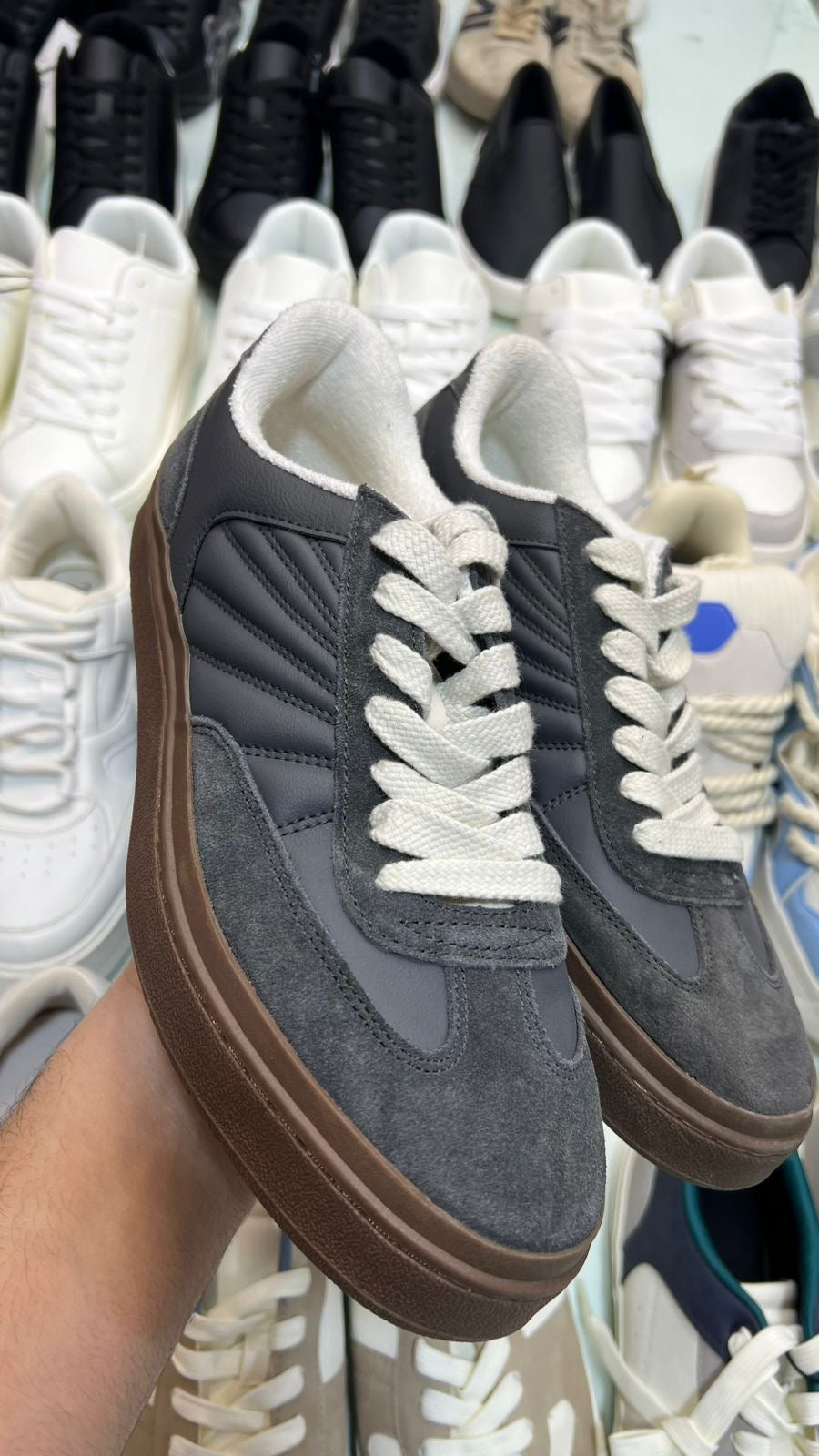 CASUAL LEATHER TRAINERS  ZARA