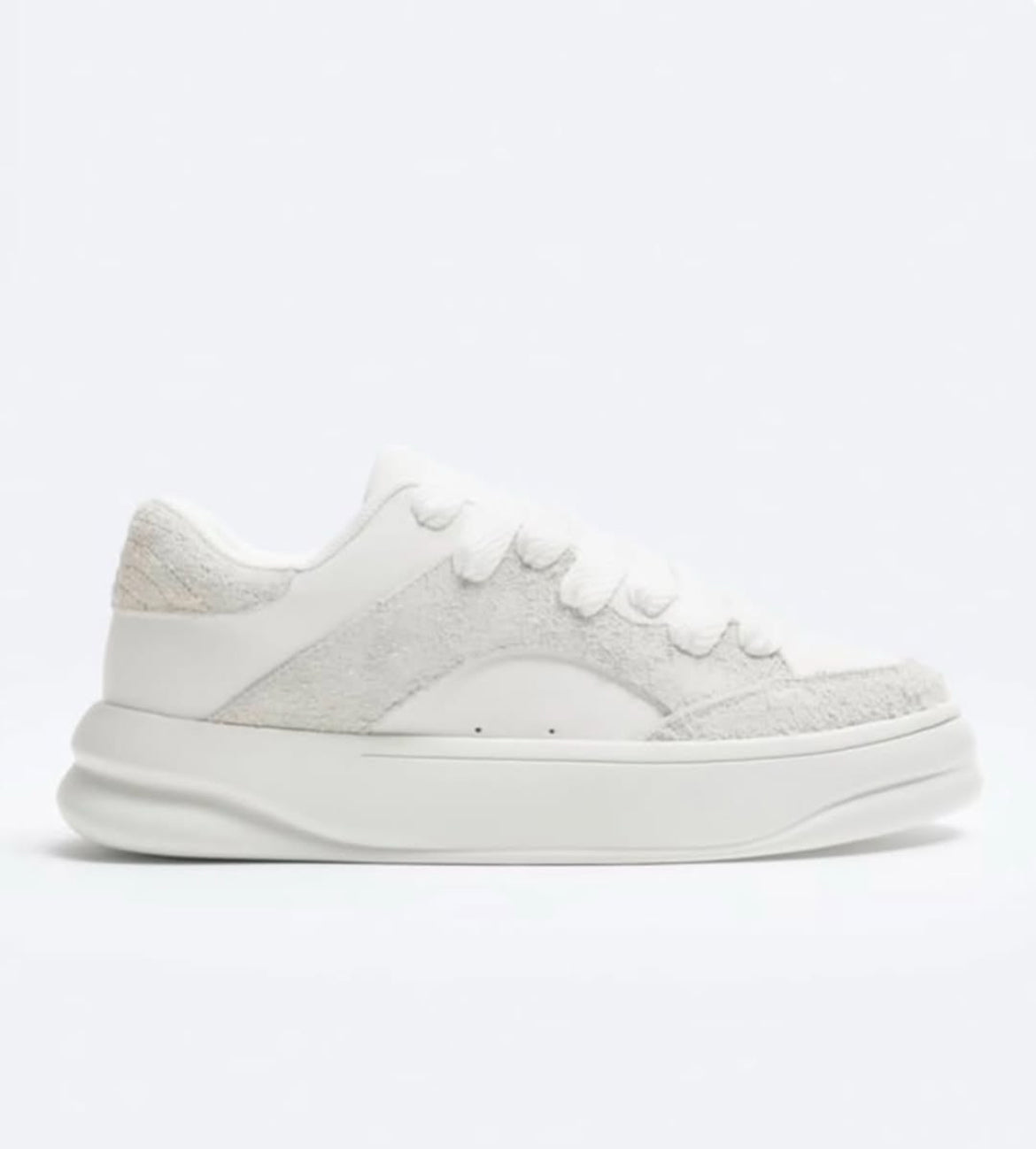 Chunky Leather Sneakers Zara