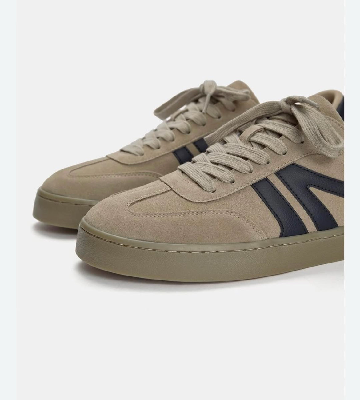 CASUAL LEATHER TRAINERS  ZARA