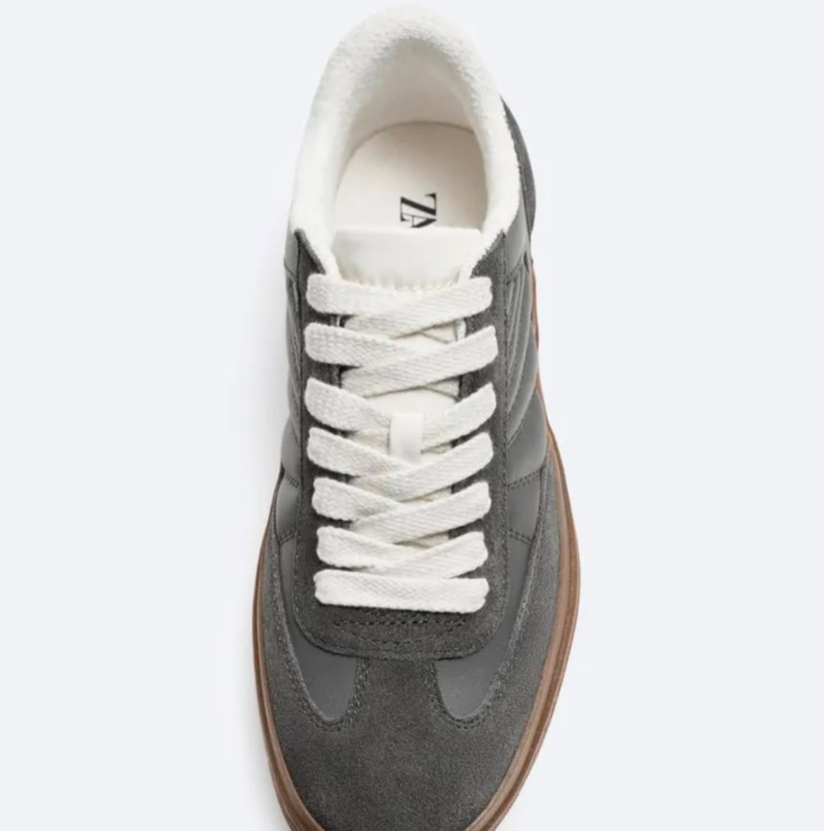 CASUAL LEATHER TRAINERS  ZARA